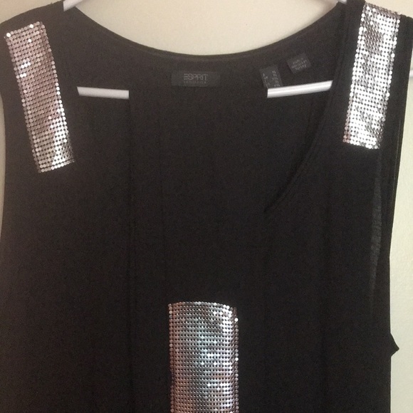 Women’s Black Esprit Tank Top and Scarf size XL - Picture 2 of 4